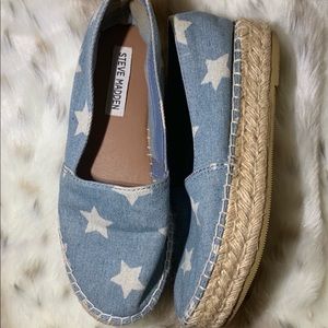 (Steve Madden) Talan Denim Star Platform Shoes